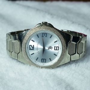 Chrome Quartz Watch by U.S. Polo Assn.